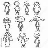 Ausmalbild Malvorlage Kinderkreis Menschen Menschenkette Visualisierung sketch template