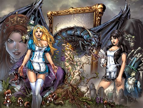 grimm fairy tales alice in wonderland wallpaper and background image 1579x1200 id 112818