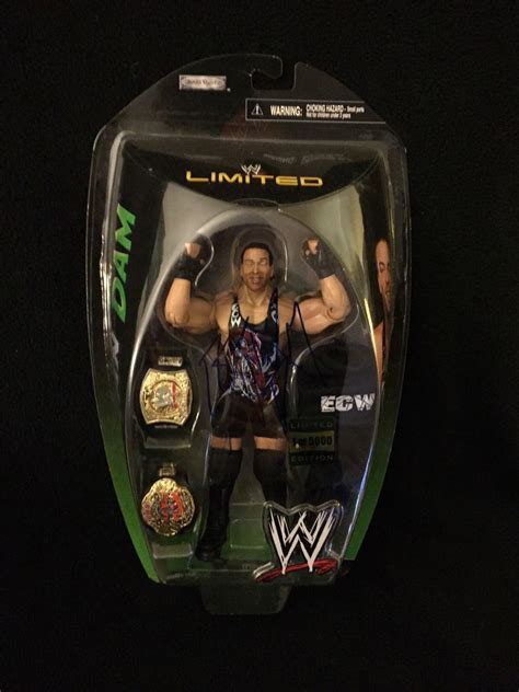 rob van dam rvd signed wwe ecw limited figure