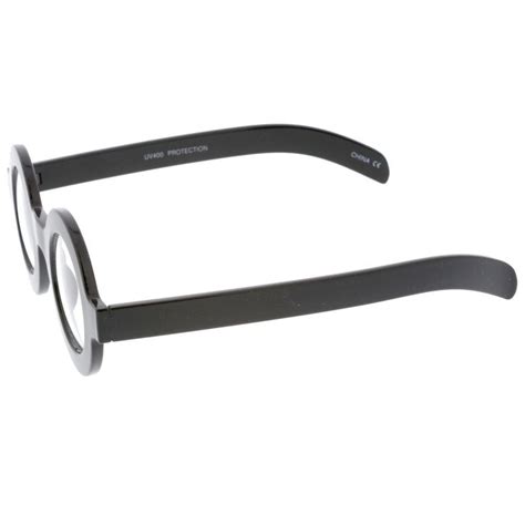 bold retro thick frame clear lens glasses c074 gözlük