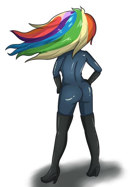 rainbowdash appearance from behind by sumin6301 on