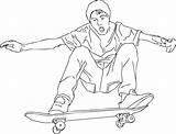 Skateboard sketch template