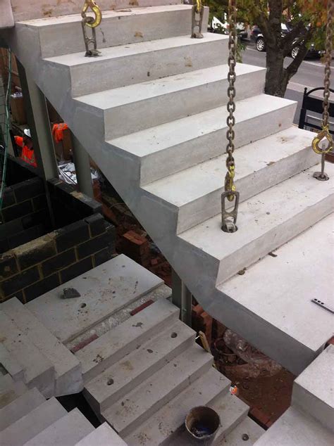 concrete stairs precast stair units concrete landing slab