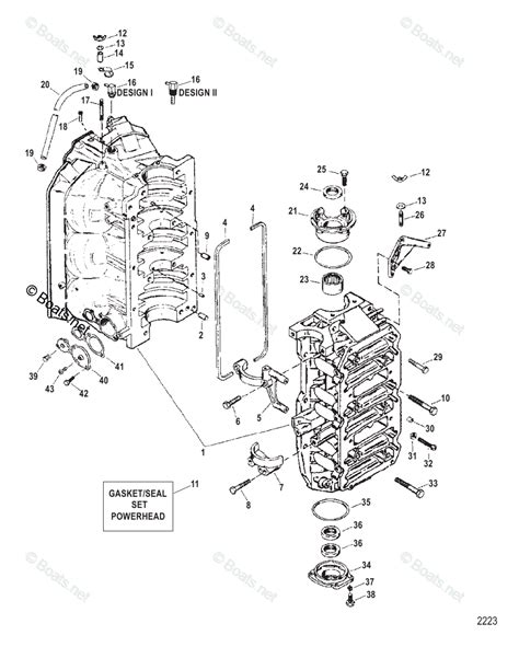 mercury sportjet jet drive hp oem parts diagram  cylinder block assembly boatsnet