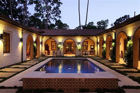 mexican hacienda style house plans    inspiration mexican style house plans home
