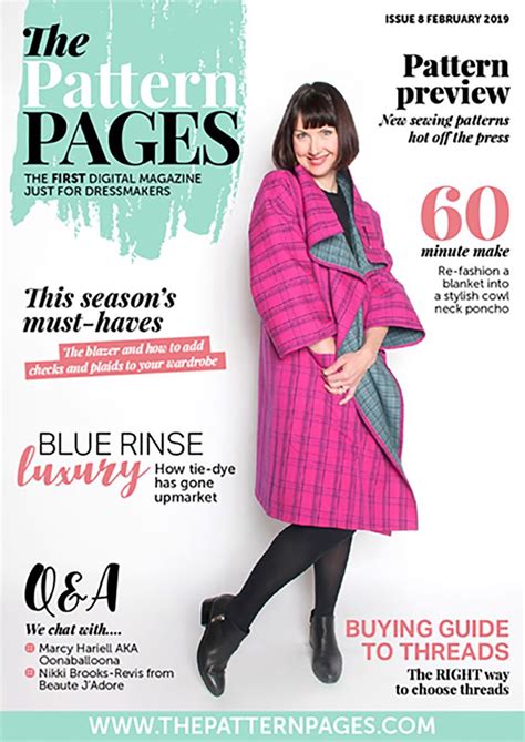 issue    pattern pages  digital sewing magazine  dressmakers