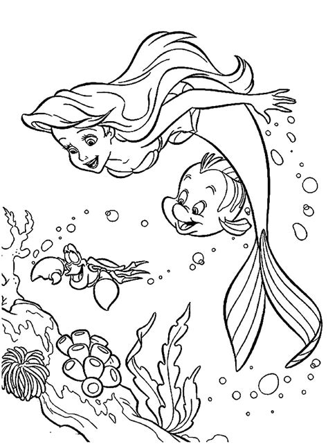 printable ariel coloring pages printable blank world