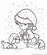 Coloring Precious Moments Pages Christmas Printable Nativity Cartoon Indie Characters Boy Gingerbread Girl Color Snow Print Moment Book Printables Colouring sketch template