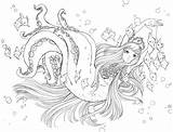 Camilla Errico Camilladerrico Ursula Parade Mermaids sketch template