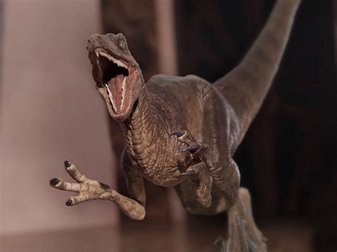 jurassic park velociraptor attack 1 10 art scale limited