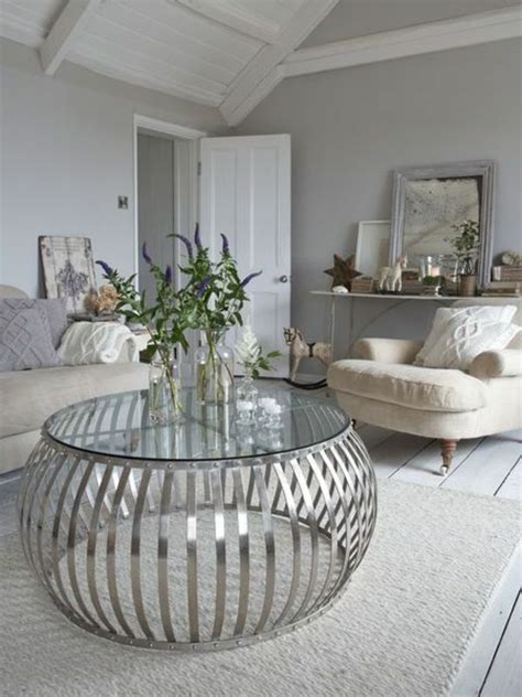 couchtische und beistelltische  silber luxury living room