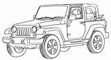 Truck Jeeps Lifted Orthographic Carscoloring Divyajanani Starklx sketch template