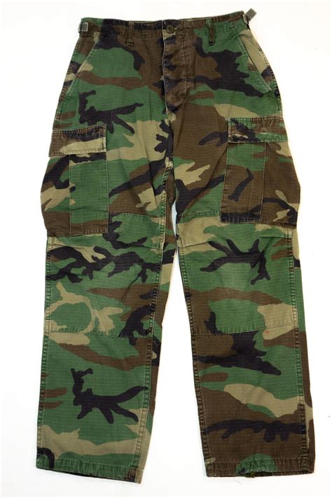 original  army surplus  woodland camouflage bdu combat trousers surplus lost