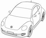 Beetle Coloring Vw Volkswagen Pages Bug Print Colouring Printable Sheets Drawing Perspective Beautiful Getcolorings Getdrawings Color sketch template