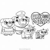 Chip Pug Xcolorings Grandma sketch template