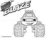 Blaze Monster Machines Coloring Pages Printable Kids Color Print sketch template