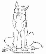 Howling Lineart sketch template
