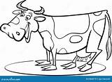 Cow Cartoon Coloring Funny Illustration Farm Stock Vector Pages Dessin Clipart Colorer Pour Outline Milker Cows Depositphotos Royalty Library Alamy sketch template