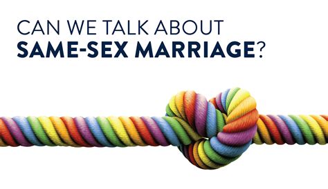 Can We Talk Publicly About Same Sex Marriage Centre For Christian Living