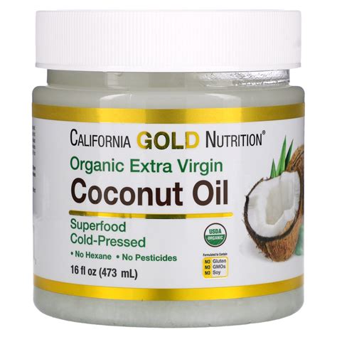 California Gold Nutrition Organic Extra Virgin Coconut Oil Unrefined