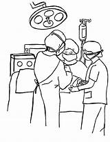 Kleurplaten Ziek Operatie Quirofanos Krank Malade Ziekenhuis Animaatjes Zusje sketch template