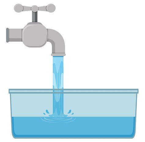 tab water   sink  vector art  vecteezy