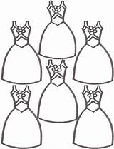 Coloring Pages Dress Dresses Cute Prom Printable Colouring Color Kids Cliparts Ballerina Shoes Cartoon Print Clothes Getdrawings Library Coloringhome Popular sketch template