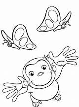 Coloring Curious George Pages Kids Print sketch template