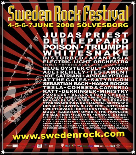 Sweden Rock Festival 2008 04 06 2008 4 Days Sölvesborg Sweden