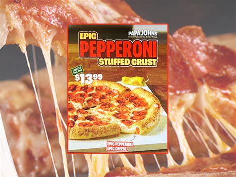 New Epic Pepperoni Stuffed Crust Pizza Spotted At Papa John’s Chew Boom