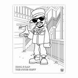 Coloring Hiphop Book sketch template