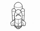 Spaziale Espacial Navetta Colorare Lanzadera Acolore Dibuix Dibuixos Foguete ônibus Coet sketch template