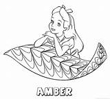 Amber Alice Wonderland Koe sketch template