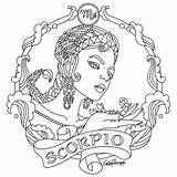 Coloring Zodiac Pages Colouring Adult Virgo Printable Signs Scorpio Adults Capricorn Horoscope Color Sign Sheets Beauty Mandala Print Getcolorings Getdrawings sketch template