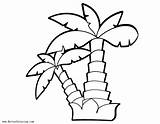 Palm Coloring Tree Pages Clipart Leaf Kids Printable Color Clipartmag Drawing sketch template