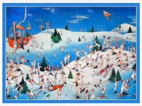 nude resort funny vintage ski poster 2 sizes uk welcome