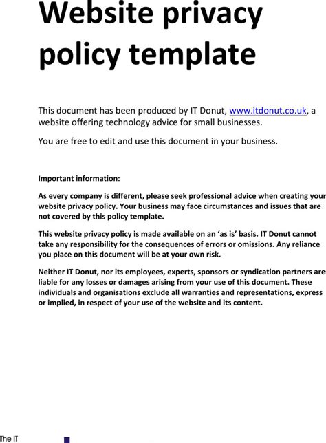 privacy policy template uk    find results