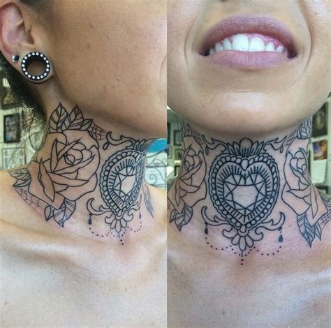 Thee Most Beautiful Throat Neck Tattoo Ive Ever Seen Want Artist Ig