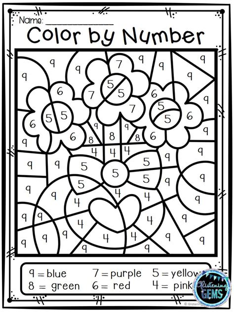 valentine coloring pages  numbers valentines color  number