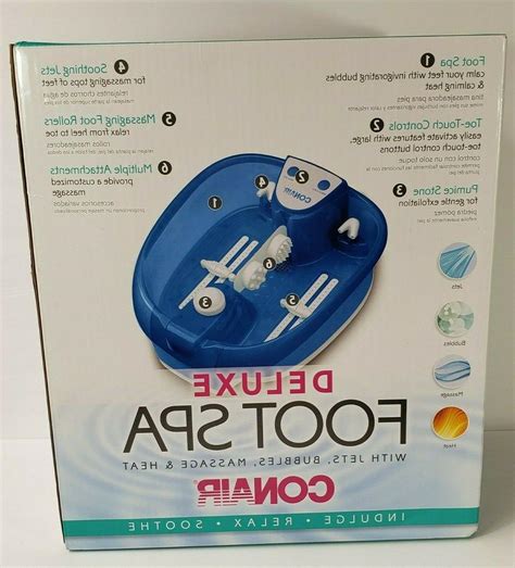 conair deluxe foot spa with jets bubbles massage