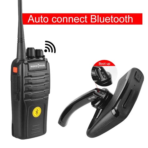 pcs socotran bluetooth walkie talkie vox protable uhf  mhz   radio woki toki