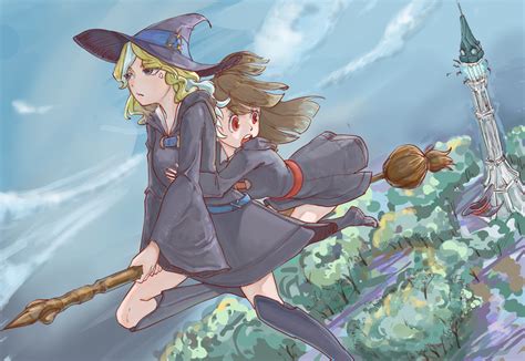 Kagari Atsuko And Diana Cavendish Little Witch Academia Drawn By