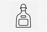 Patron Bottle Tequila Spirits Liquor Icon sketch template