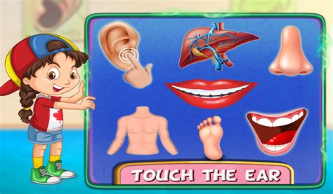amazoncom kids human body parts learning game apps games