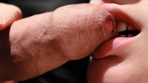 soft sloppy foreskin blowjob and licking up a mouthful of warm cum thumbzilla