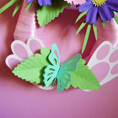 happy easter wreath templates instant  video etsy