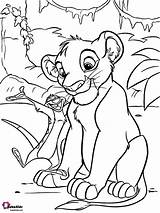 Coloring Lion King Simba Bubakids sketch template