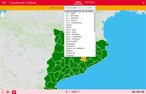 mapa interactiu comarques de catalunya mapa