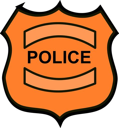 clipart police badge