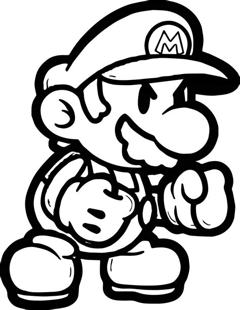 paper mario coloring pages  print  getdrawings
